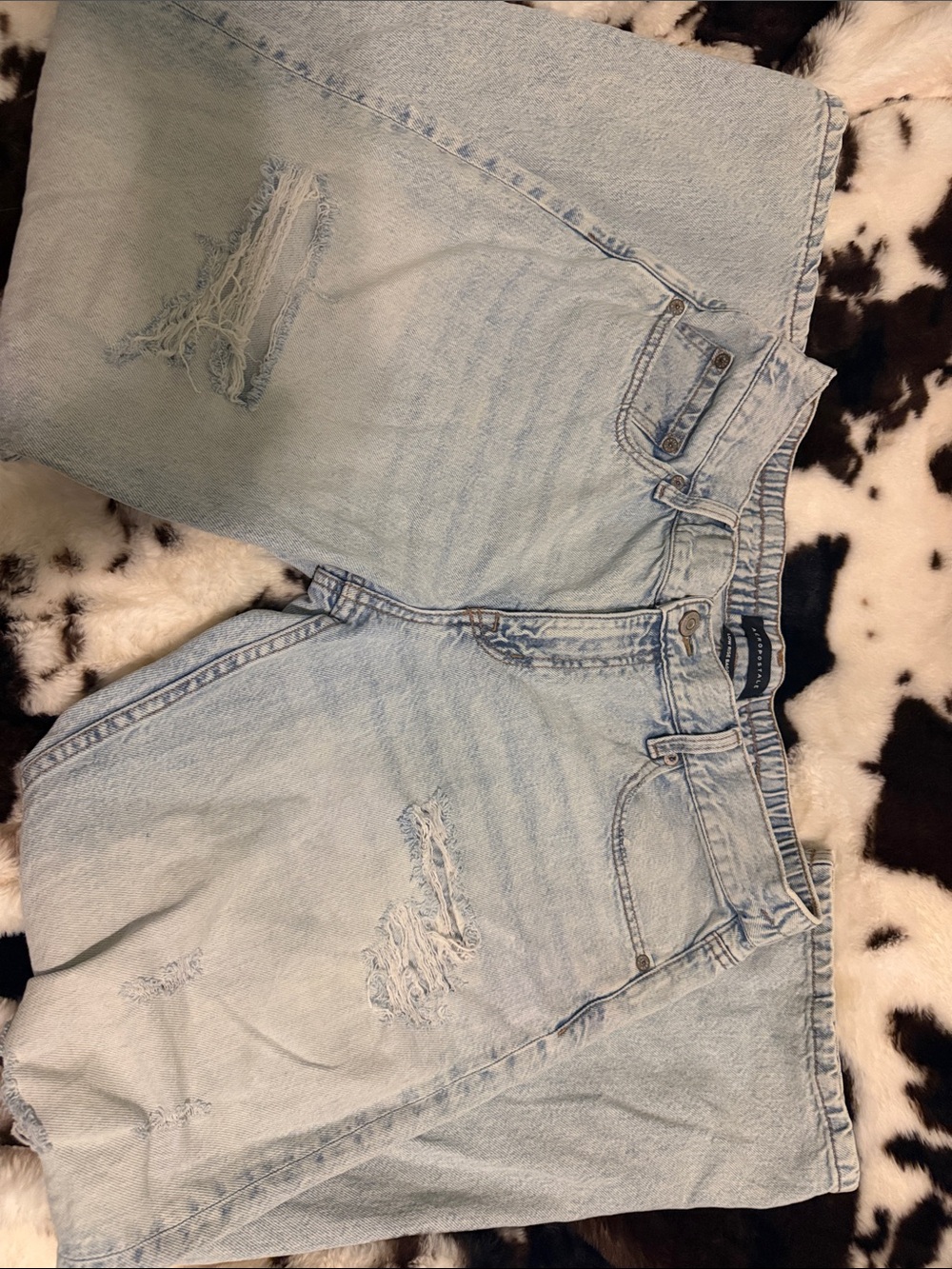 Aeropostale Light Blue Distressed Boyfriend Jeans